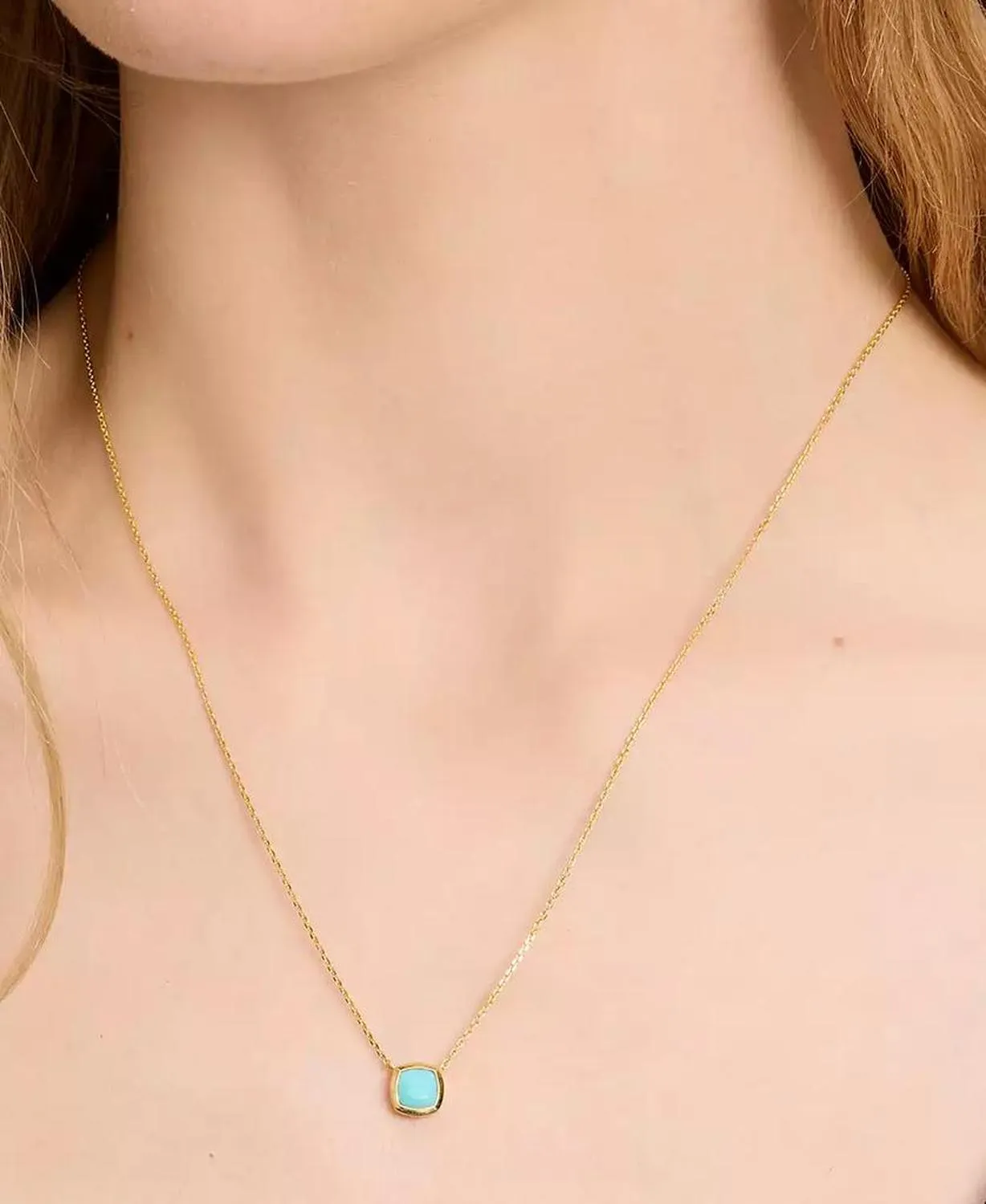 23k Gold-Plated Sterling Silver Pendant Necklace, 16"   3" extender
