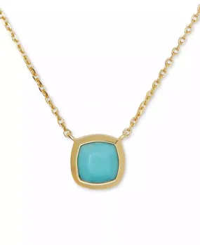 23k Gold-Plated Sterling Silver Pendant Necklace, 16"   3" extender