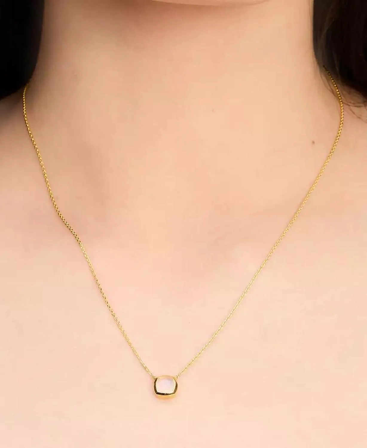 23k Gold-Plated Sterling Silver Pendant Necklace, 16"   3" extender