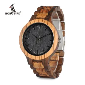 BOBO BIRD Handmade from Natural Wood Wristwatch