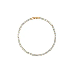 Cup Chain Tennis Bracelet - Aquamarine