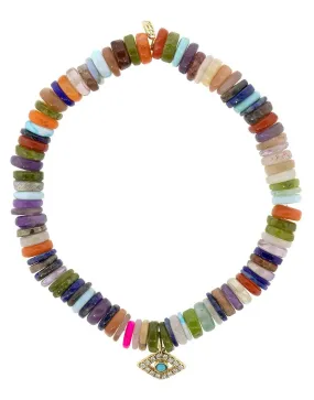 Evil Eye Multi Opal Bracelet