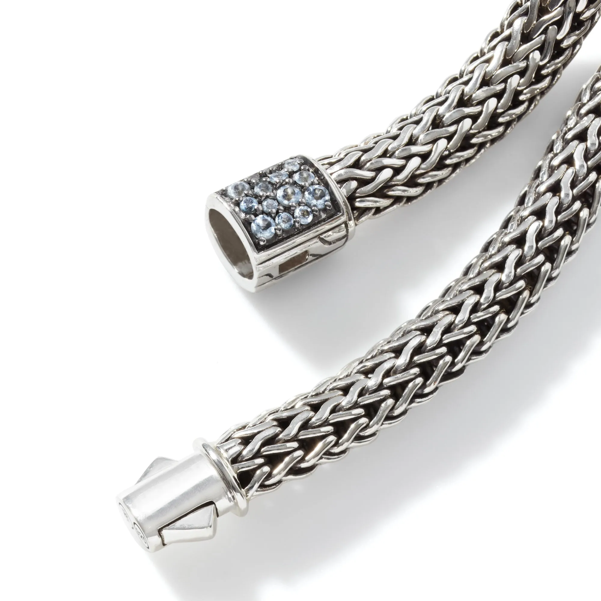 Icon Bracelet, Sterling Silver, Reversible Gemstones, 6.5MM|BBS90422RVBLS2AQ