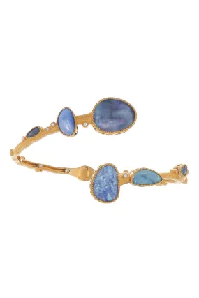 Opal Diamond Bypass Affinity Bracelet