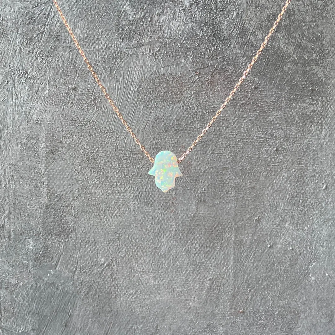 Opal Necklace/ October Birthstone Necklace-