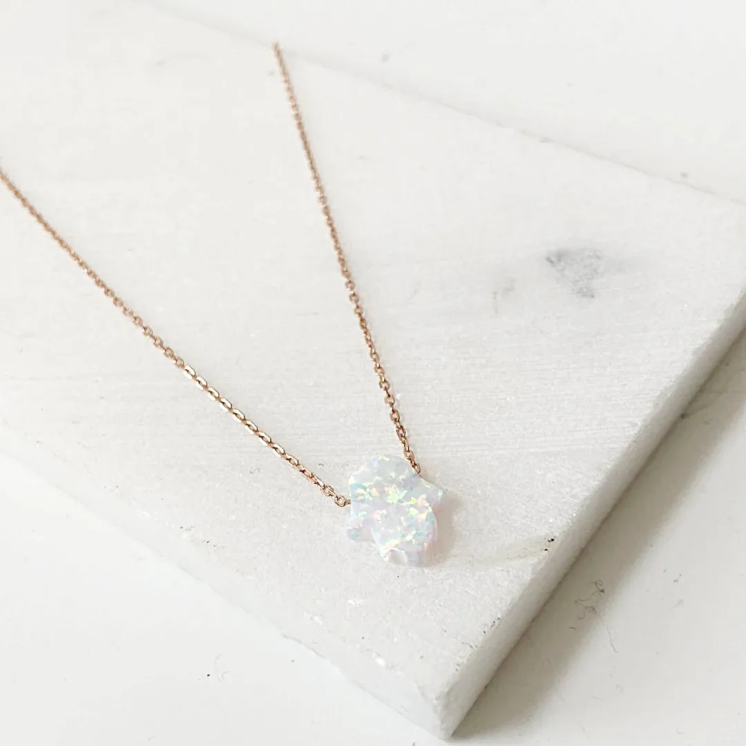 Opal Necklace/ October Birthstone Necklace-