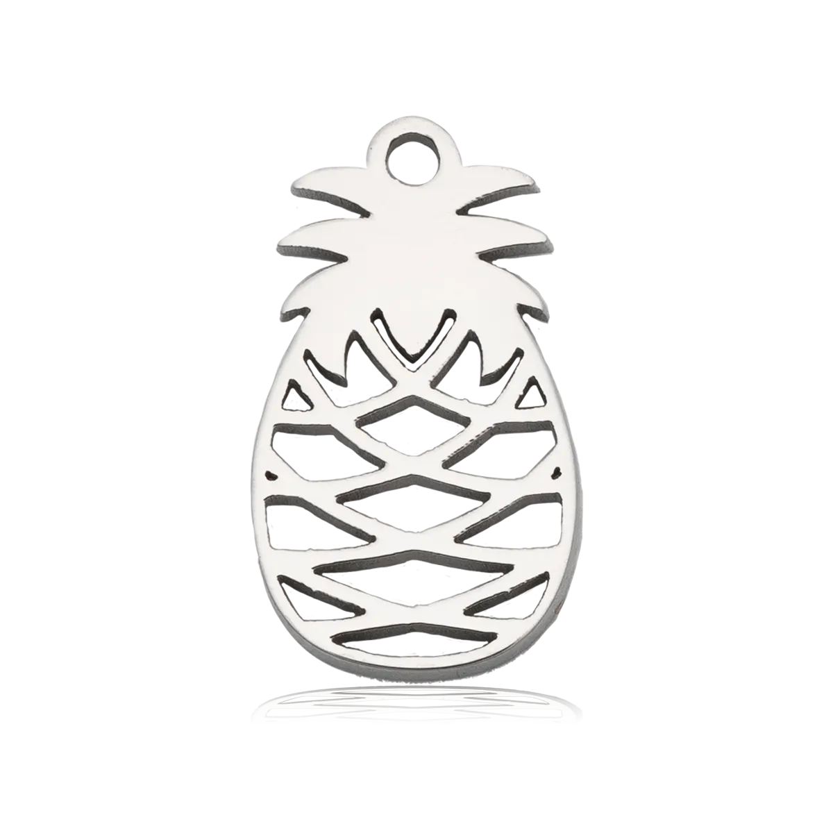 Pineapple Cutout Charm with Blue Opal Jade Charity Bracelet