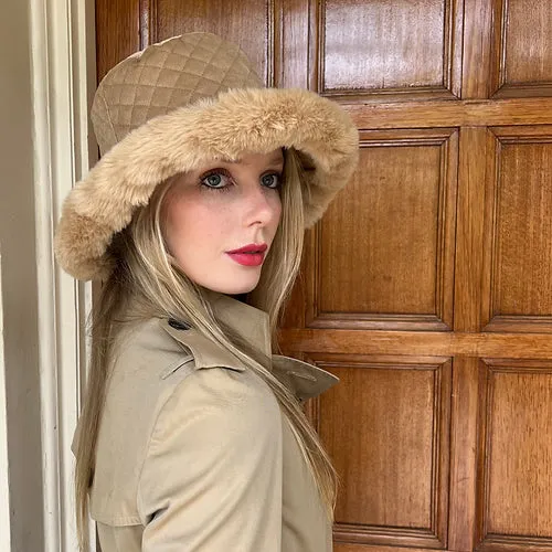 Quilted Faux Hat