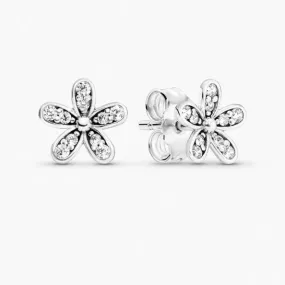 Sparkling Daisy Stud Earrings