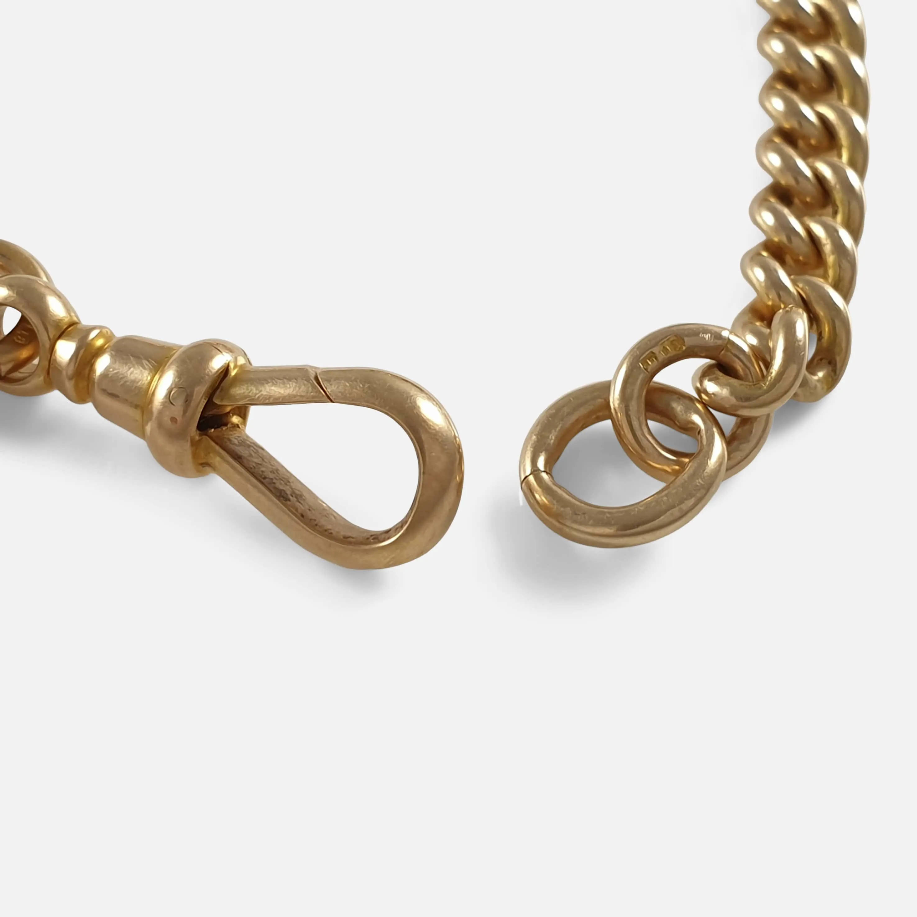 Victorian 18 Carat Yellow Gold Albert Watch Chain, 1884
