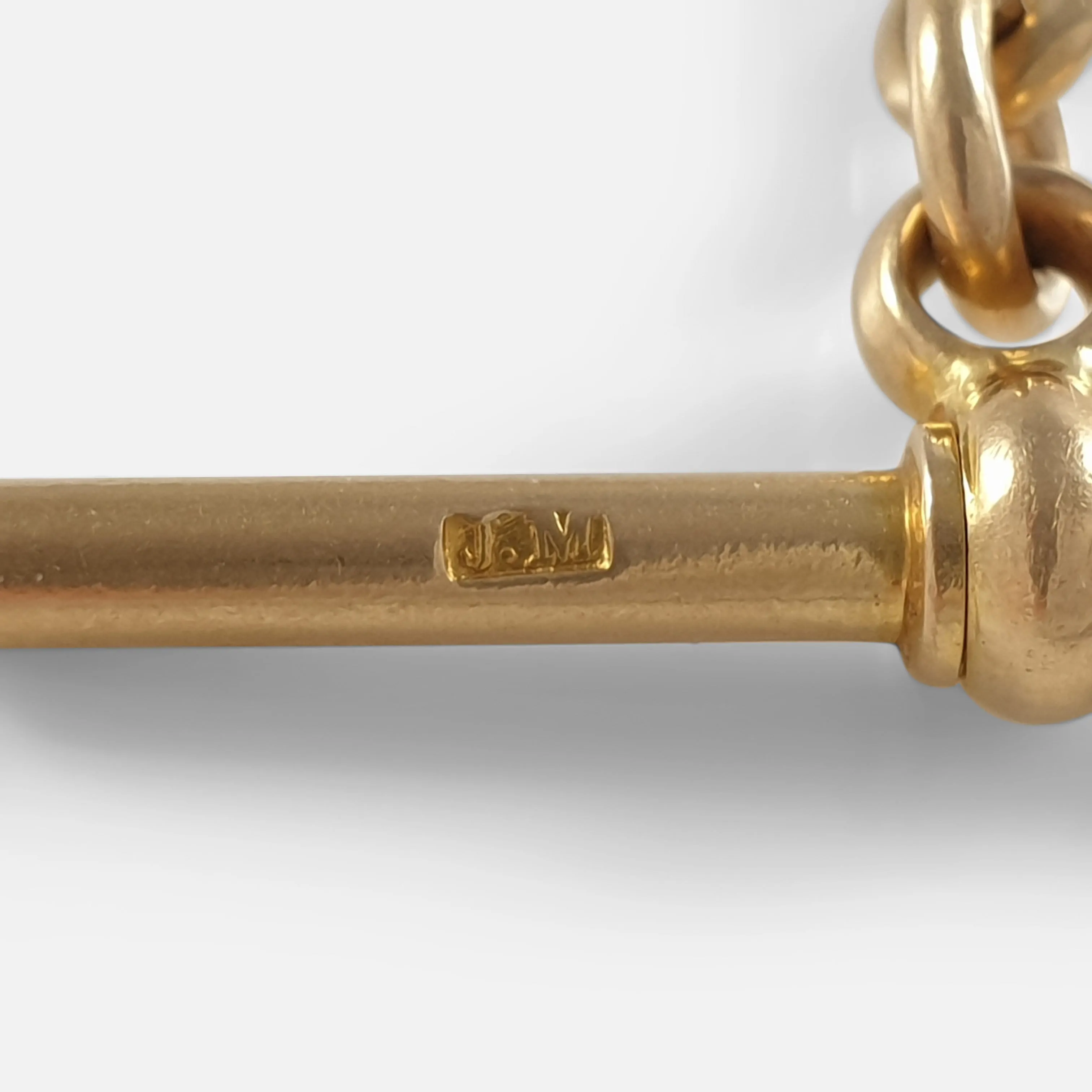 Victorian 18 Carat Yellow Gold Albert Watch Chain, 1884