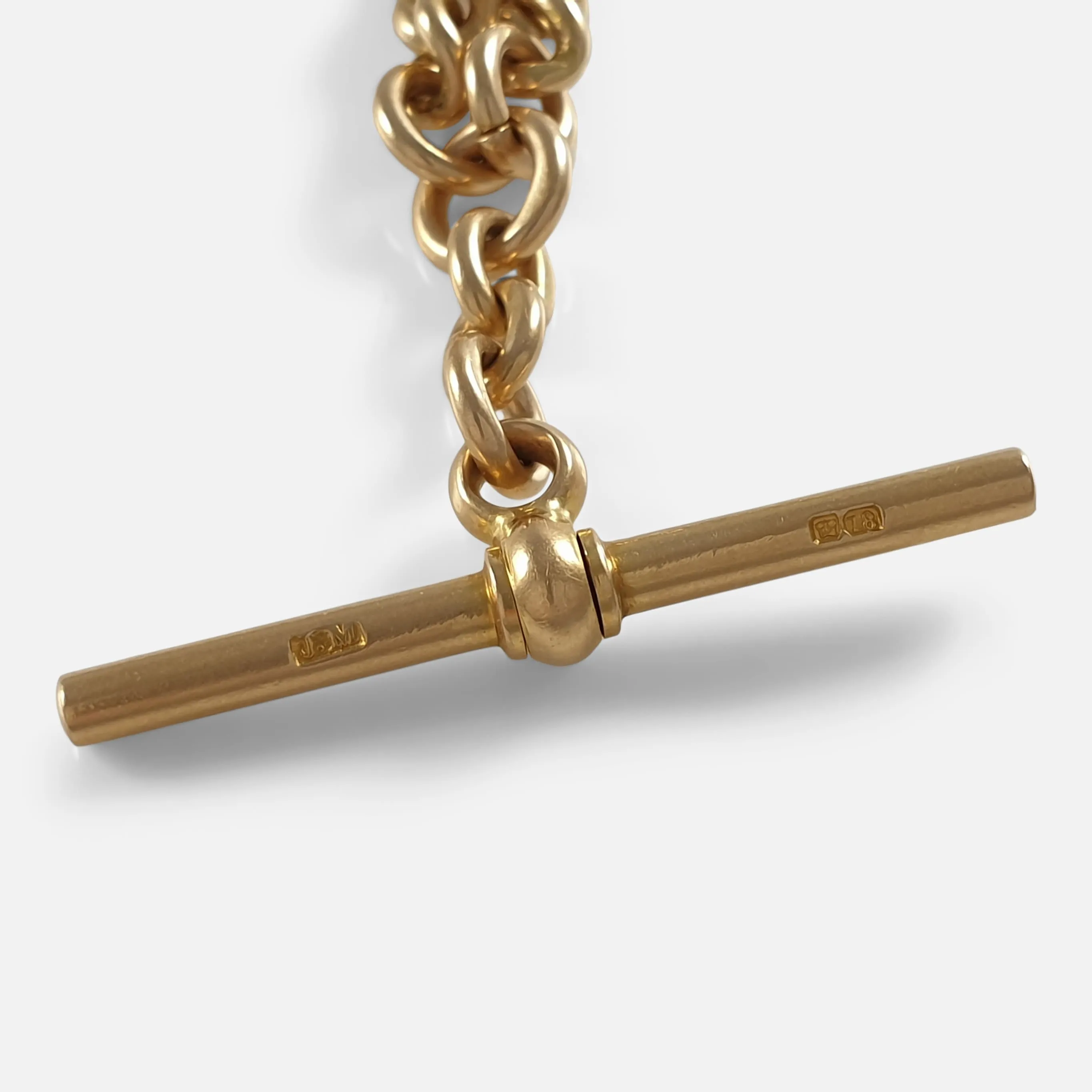Victorian 18 Carat Yellow Gold Albert Watch Chain, 1884