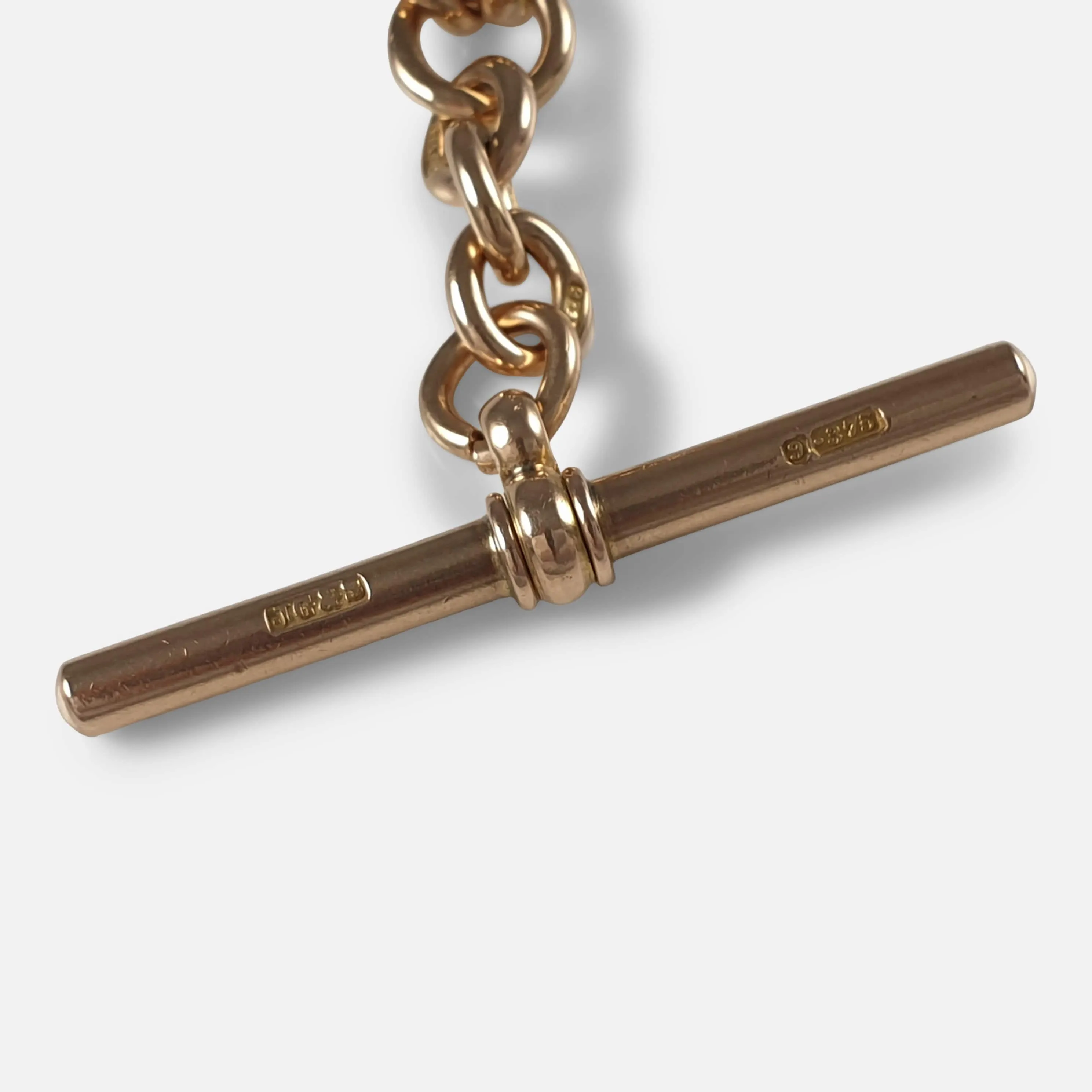 Victorian 9ct Yellow Gold Double Albert Watch Chain, 39.2 grams